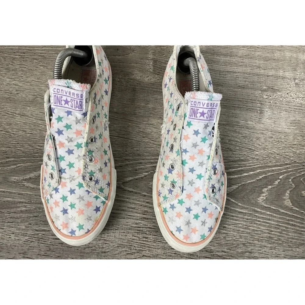 Converse Youth Size 6 Slip On Shoes Girls One Star Sneakers Stars 614979FT